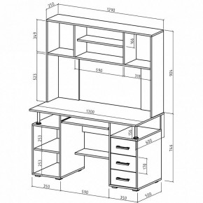 Стол компьютерный Амбер в Сысерти - sysert.mebel24.online | фото 3