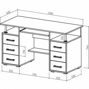 Стол компьютерный Амбер в Сысерти - sysert.mebel24.online | фото 3