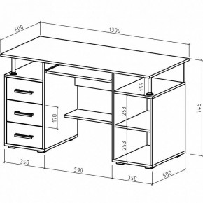 Стол компьютерный Амбер в Сысерти - sysert.mebel24.online | фото 3