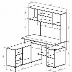 Стол компьютерный Амбер в Сысерти - sysert.mebel24.online | фото 3