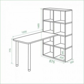 Стол компьютерный Bartolo в Сысерти - sysert.mebel24.online | фото 2