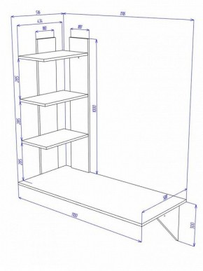 Стол компьютерный Домино Cross СтТ5 в Сысерти - sysert.mebel24.online | фото 2