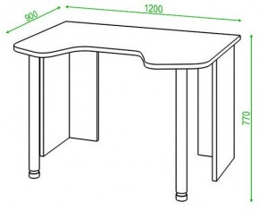 Стол компьютерный Домино Lite СКЛ-Игр120 в Сысерти - sysert.mebel24.online | фото 2