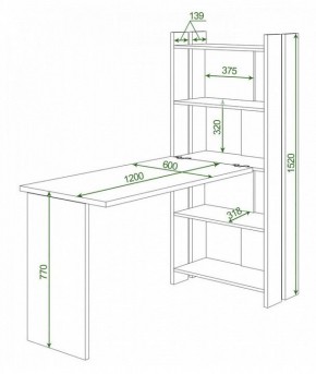 Стол компьютерный Домино Lite СТЛ-ОВ+С120Прям без тумбы в Сысерти - sysert.mebel24.online | фото 2