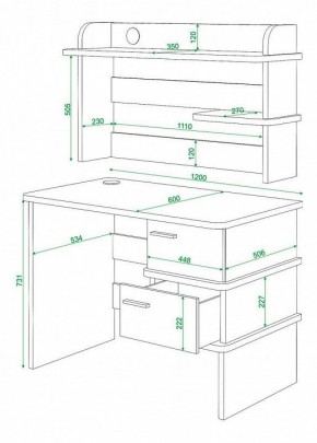 Стол компьютерный Домино нельсон СД-15 в Сысерти - sysert.mebel24.online | фото 3