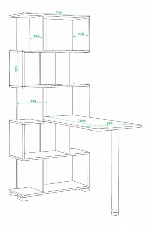 Стол компьютерный Домино нельсон СЛ-5СТ в Сысерти - sysert.mebel24.online | фото 3