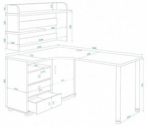 Стол компьютерный Домино нельсон СР-165М в Сысерти - sysert.mebel24.online | фото 2