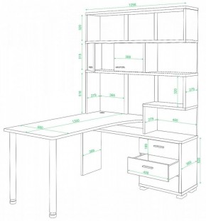 Стол компьютерный Домино нельсон СР-420/130 в Сысерти - sysert.mebel24.online | фото 2