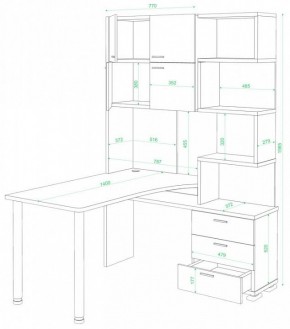 Стол компьютерный Домино нельсон СР-500М/140 в Сысерти - sysert.mebel24.online | фото 2