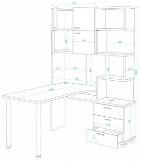 Стол компьютерный Домино нельсон СР-500М/190 в Сысерти - sysert.mebel24.online | фото 2