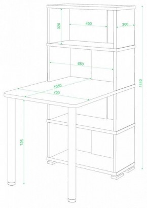 Стол компьютерный Домино СБ-10М/4 в Сысерти - sysert.mebel24.online | фото 2