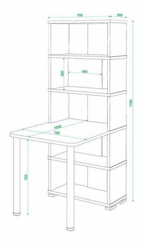 Стол компьютерный Домино СБ-10М5 в Сысерти - sysert.mebel24.online | фото 3