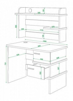 Стол компьютерный Домино СД-15C в Сысерти - sysert.mebel24.online | фото 4