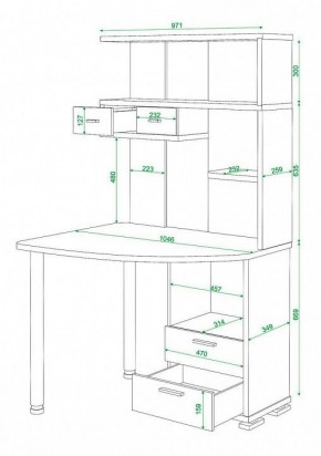 Стол компьютерный Домино СК-20 в Сысерти - sysert.mebel24.online | фото 5