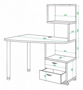Стол компьютерный Домино СКМ-60 в Сысерти - sysert.mebel24.online | фото 5
