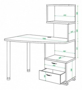Стол компьютерный Домино СКМ-60 в Сысерти - sysert.mebel24.online | фото 5