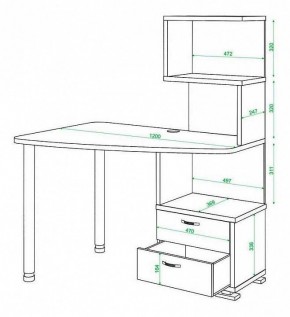 Стол компьютерный Домино СКМ-60 в Сысерти - sysert.mebel24.online | фото 5