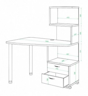 Стол компьютерный Домино СКМ-60 в Сысерти - sysert.mebel24.online | фото 2