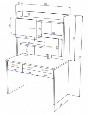 Стол компьютерный Домино СП-33 в Сысерти - sysert.mebel24.online | фото 2