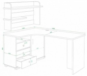 Стол компьютерный Домино СР-145 в Сысерти - sysert.mebel24.online | фото 2