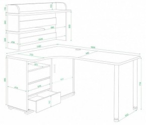 Стол компьютерный Домино СР-145М в Сысерти - sysert.mebel24.online | фото 2