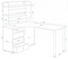 Стол компьютерный Домино СР-145М в Сысерти - sysert.mebel24.online | фото 2