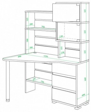 Стол компьютерный Домино СР-322 в Сысерти - sysert.mebel24.online | фото 2