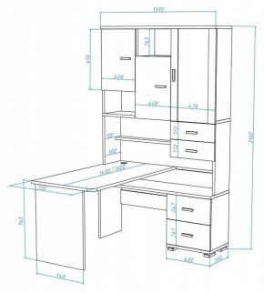 Стол компьютерный Домино СР-620/140 в Сысерти - sysert.mebel24.online | фото 2