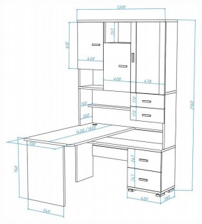 Стол компьютерный Домино СР-620-160 в Сысерти - sysert.mebel24.online | фото 2