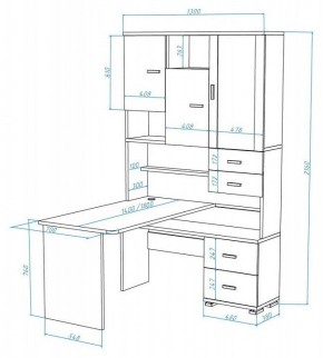 Стол компьютерный Домино СР-620/180 в Сысерти - sysert.mebel24.online | фото 2