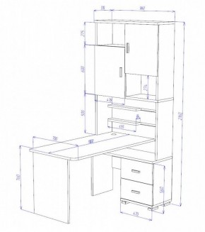 Стол компьютерный Домино СР-720/180 в Сысерти - sysert.mebel24.online | фото 2