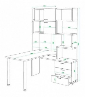 Стол компьютерный Латте СР-500М140 в Сысерти - sysert.mebel24.online | фото 3
