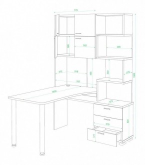 Стол компьютерный Латте СР-500М160 в Сысерти - sysert.mebel24.online | фото 3