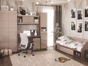 Стол компьютерный Симба Ясень шимо-Кофе с молоком в Сысерти - sysert.mebel24.online | фото 4