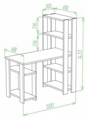 Стол компьютерный Slim СТН-145/120 в Сысерти - sysert.mebel24.online | фото 2