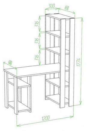 Стол компьютерный Slim СТН-180/120 в Сысерти - sysert.mebel24.online | фото 2