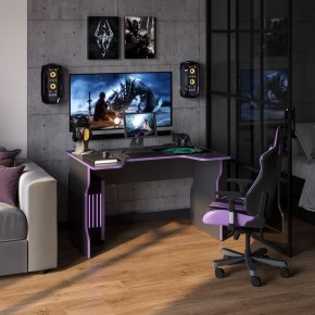 Стол компьютерный ВАРДИГ K1 120x82, антрацит/фиолетовый в Сысерти - sysert.mebel24.online | фото 4