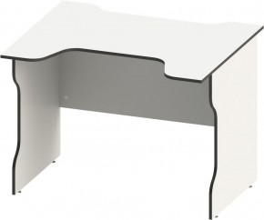 Стол компьютерный ВАРДИГ K2 100x82, белый/черный в Сысерти - sysert.mebel24.online | фото 2