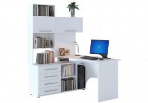 Компьютерный стол КСТ-14Л 140х123,5х182,8 белый левый в Сысерти - sysert.mebel24.online | фото