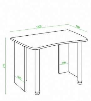 Стол офисный Домино Лайт СКЛ-Софт120 в Сысерти - sysert.mebel24.online | фото 2