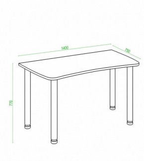 Стол офисный Домино Лайт СКЛ-Софт140МО в Сысерти - sysert.mebel24.online | фото 2