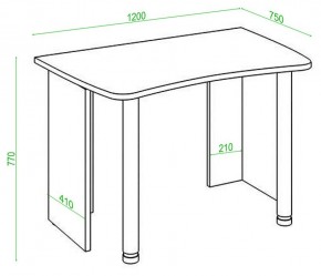 Стол офисный Домино Lite СКЛ-Софт120 в Сысерти - sysert.mebel24.online | фото 2