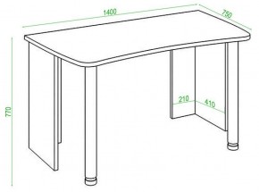 Стол офисный Домино lite СКЛ-Софт140 в Сысерти - sysert.mebel24.online | фото 2