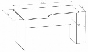 Стол офисный Офис ОФ-10 в Сысерти - sysert.mebel24.online | фото 3