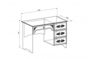 Стол письменный Ассоль плюс АС-06 в Сысерти - sysert.mebel24.online | фото 4