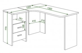 Стол письменный Домино Lite СКЛ-Угл 130 в Сысерти - sysert.mebel24.online | фото 2