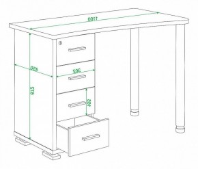 Стол письменный Домино нельсон СКМ-50 в Сысерти - sysert.mebel24.online | фото 5