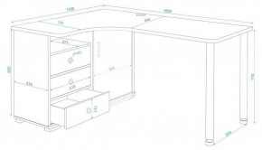 Стол письменный Домино нельсон СР-165СМ в Сысерти - sysert.mebel24.online | фото 3