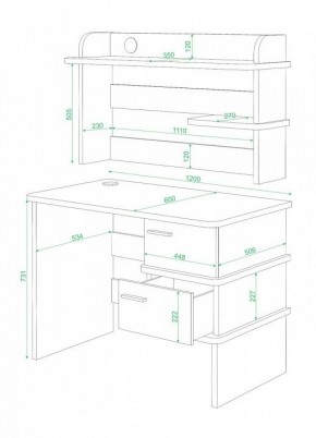 Стол письменный Домино СД-15C в Сысерти - sysert.mebel24.online | фото 2