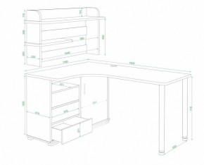 Стол письменный Домино СР-145СМ в Сысерти - sysert.mebel24.online | фото 2